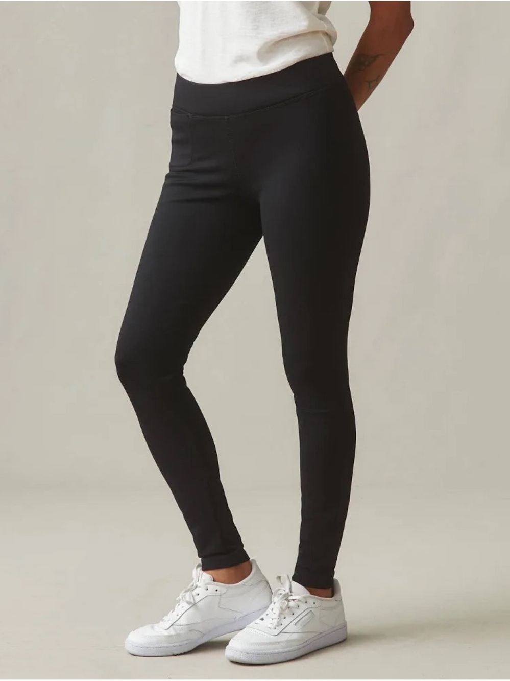 American Giant Women’s Ponte Slim Black High-Rise Leggings Size 12/L Petite